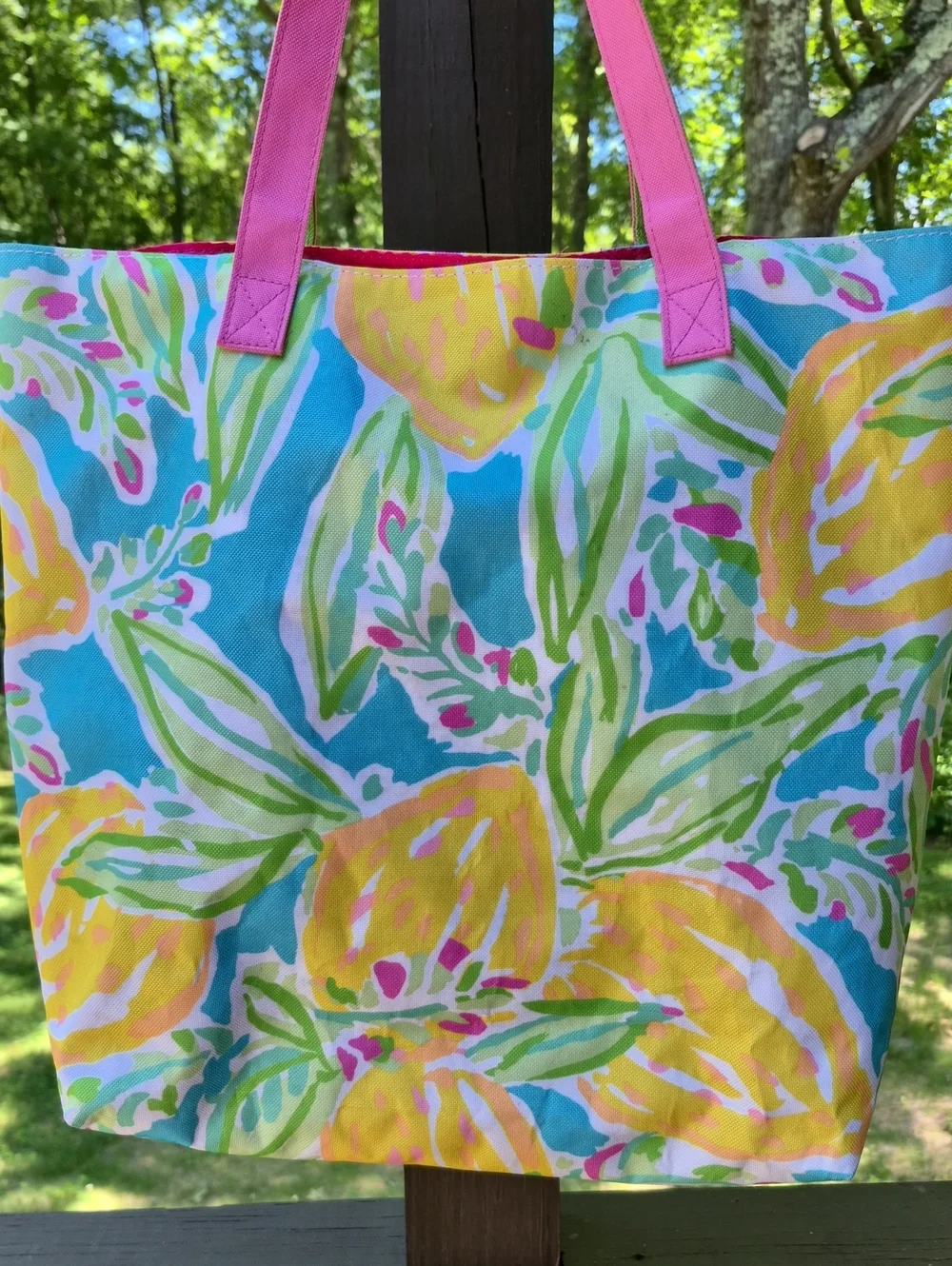 Lilly & Pulitzer Floral Pastels Tote Bag For Estee Lauder